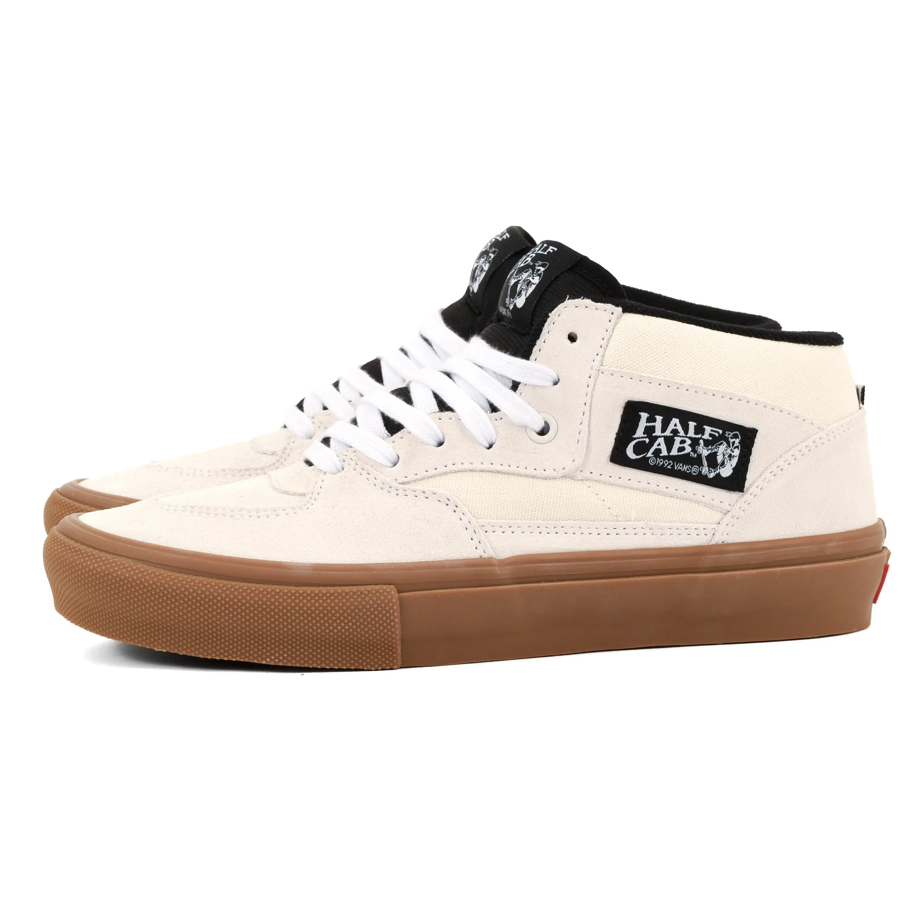 Vans - Skate Half Cab (Antique White / Gum) Shine Jog Easy Hike