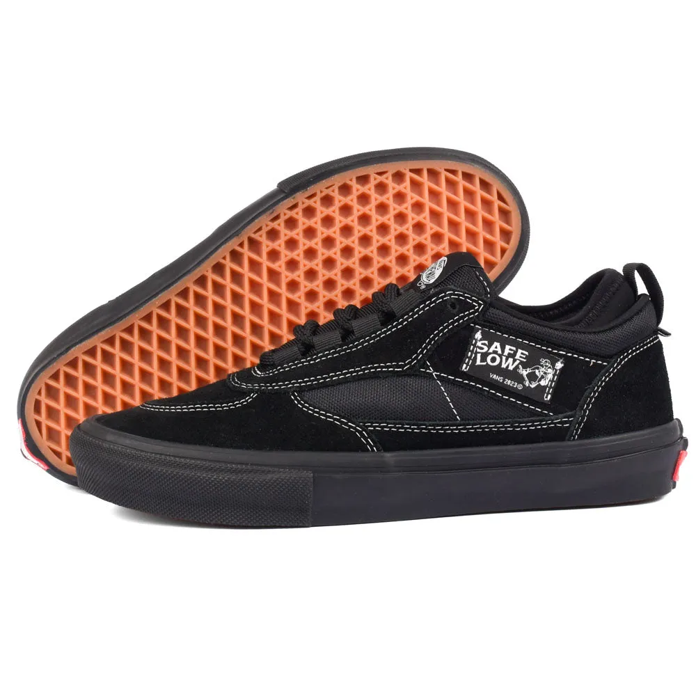 Vans - Skate Safe Low (Black/Black) Hand Stitched Details Speed Jog