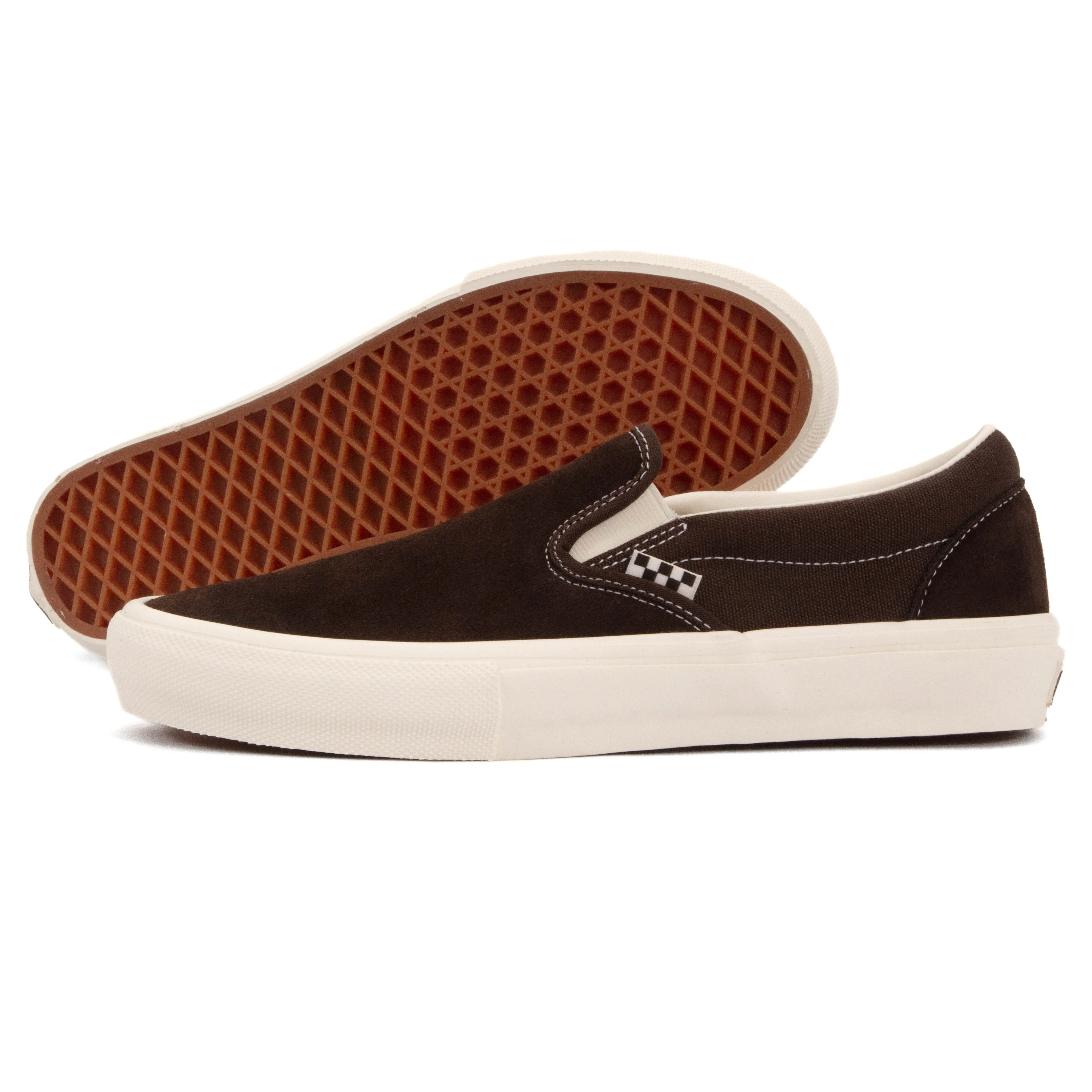 Vans - Skate Slip-On (Chocolate Brown)*SALE Shockproof Heel Hike Meet