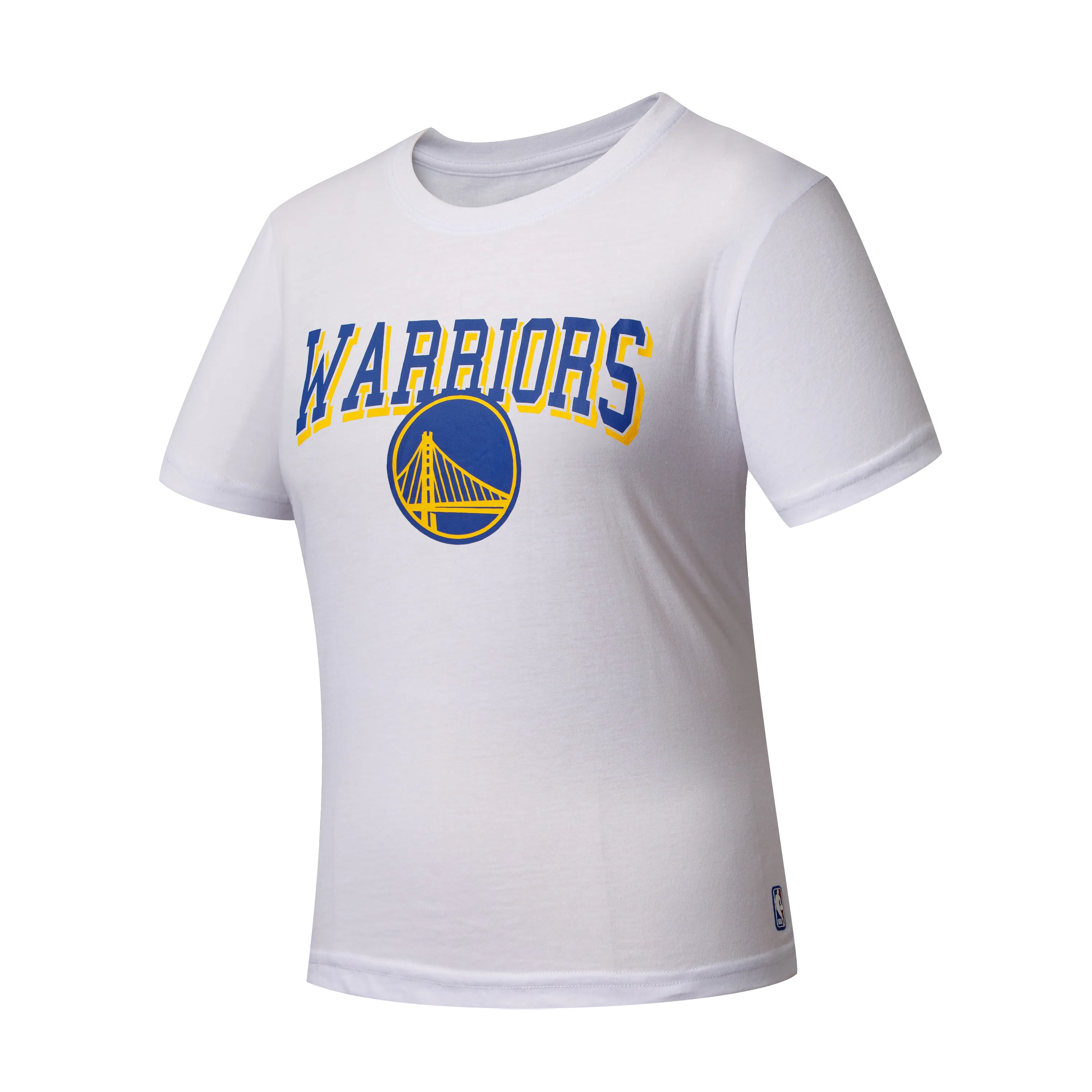NBA Team Logo Print Regular Fit T-shirt - WHITE2, WARRIORS sprint training Fit For Action