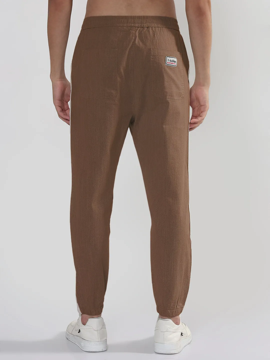 Cozy Design Men's Brown Slim Fit Joggers