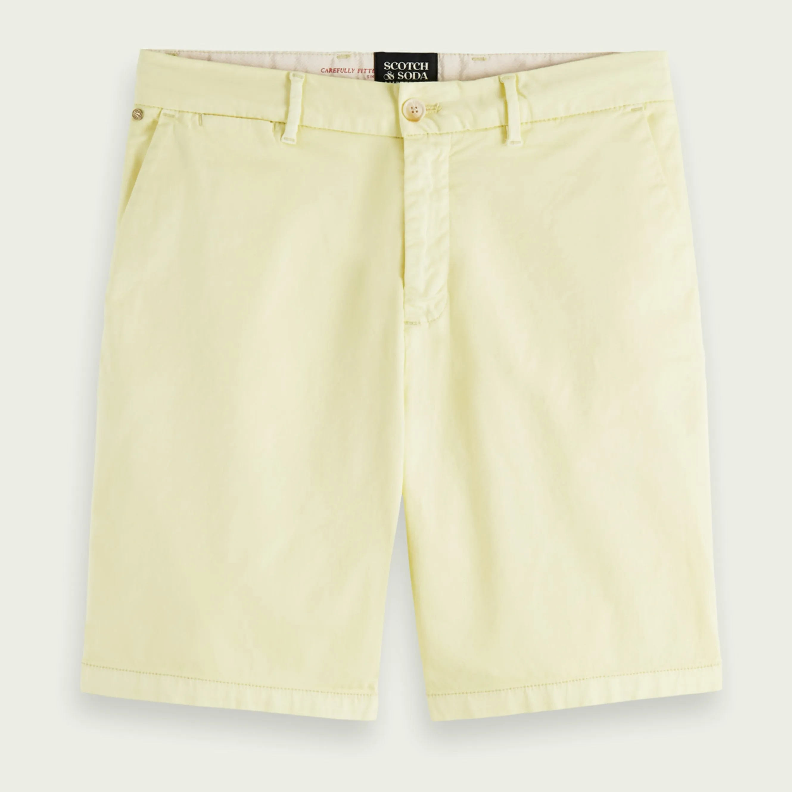 Stuart Garment-Dyed Pima Cotton Short (Lemonade) Stretch Fit Design