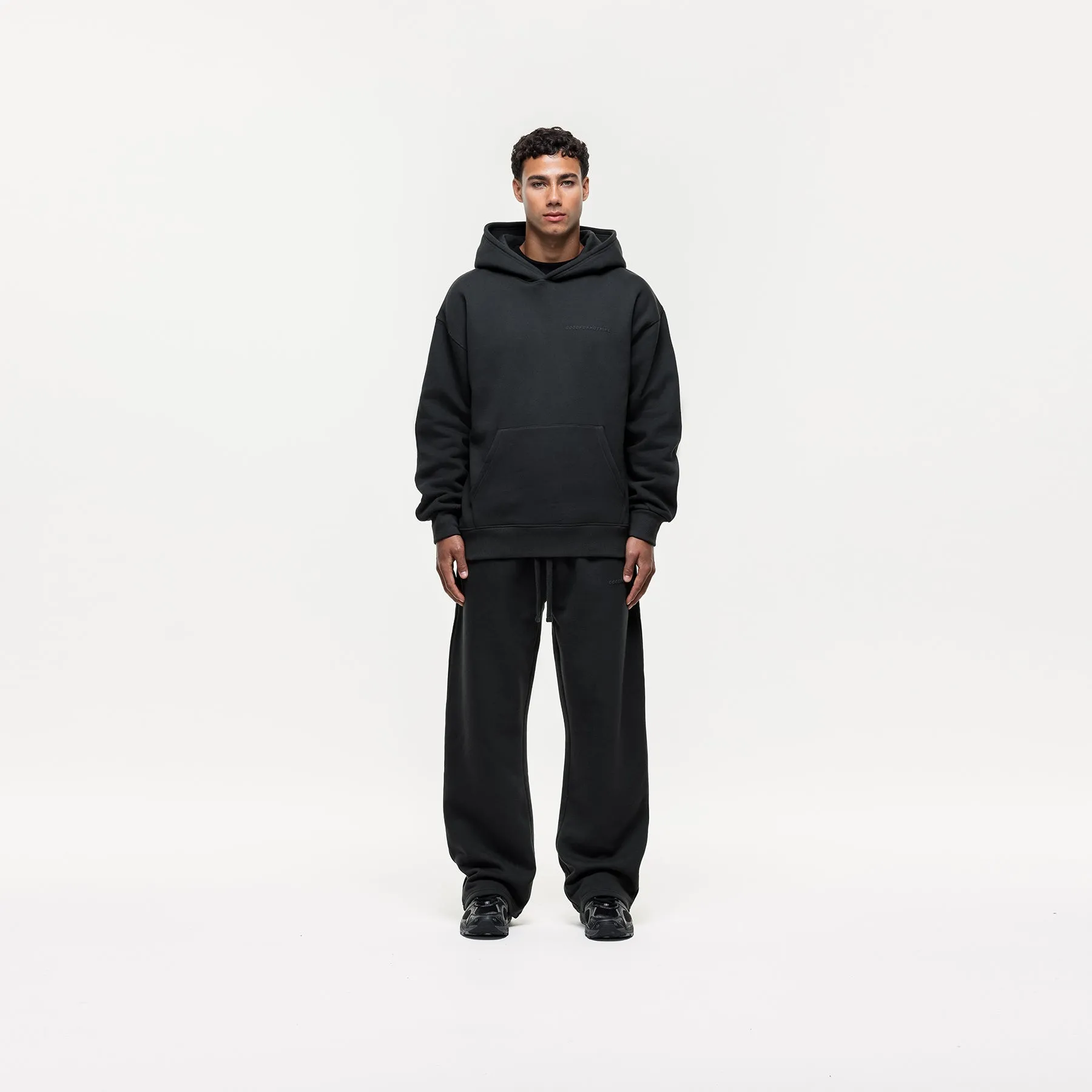 ExpandableSidePanels Vintage Onyx Black Sweatpants