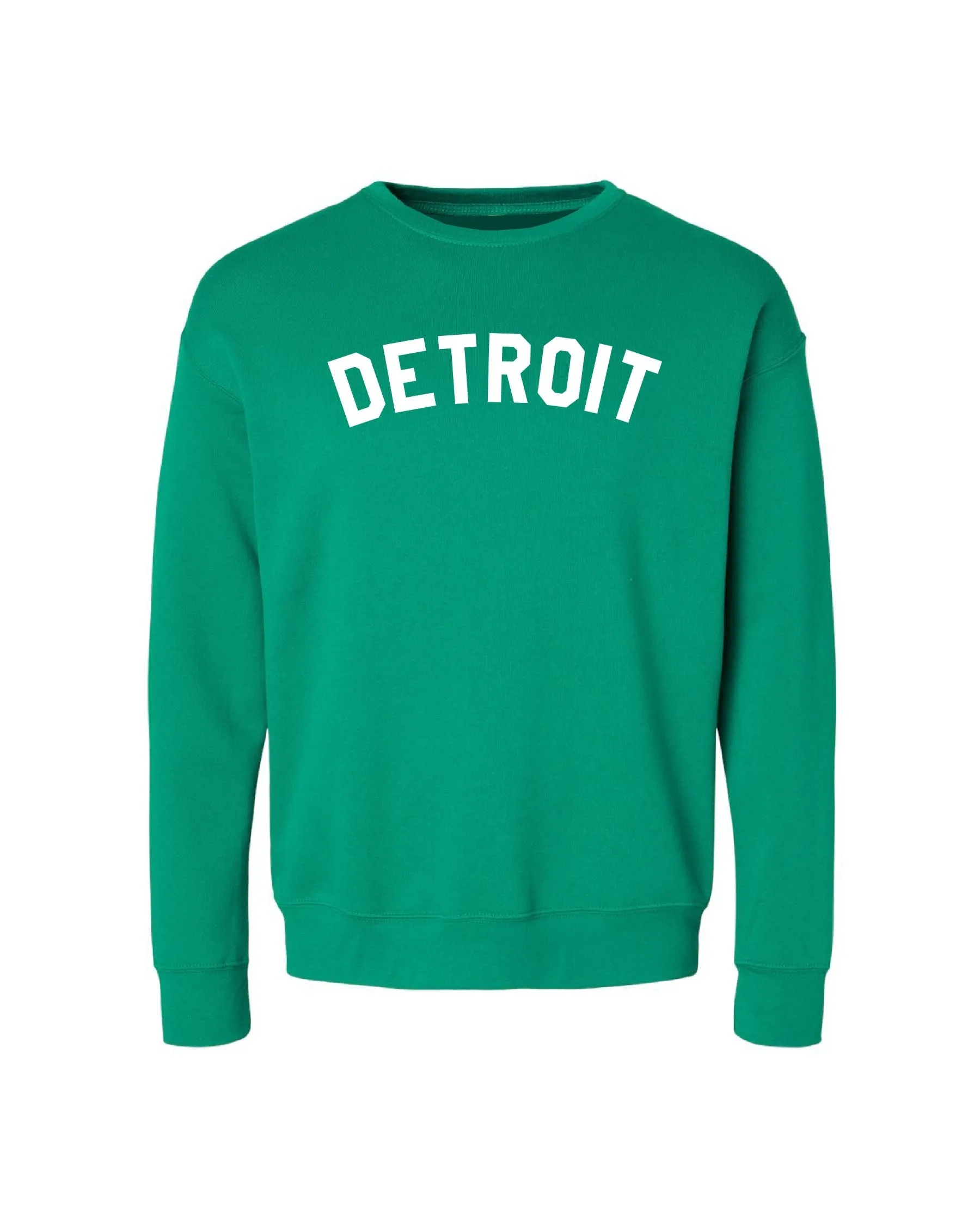 Ink Detroit - Classic Kelly Green Crewneck Workout Gear