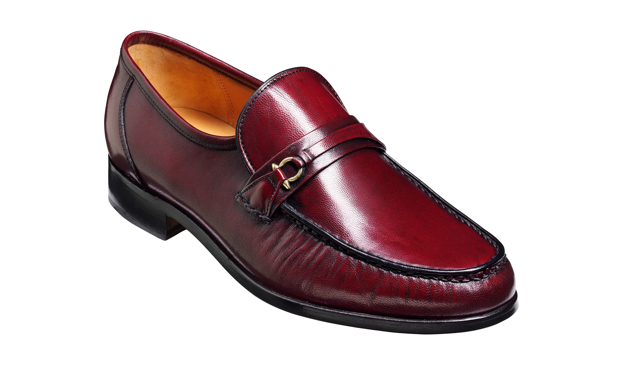 Wade - Burgundy Kid Loafer Open Path Firm Power
