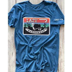 Lazy J Ranch Wear Hereford Sky T-Shirt Easy Wear