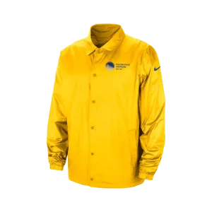 Nike NBA Golden State Warriors Men's Coaches Jacket waterproof Minimal Comfort