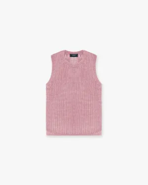 KnitCuff Reinforcements Tagless Labeling Washed Knit Vest - Sunrise