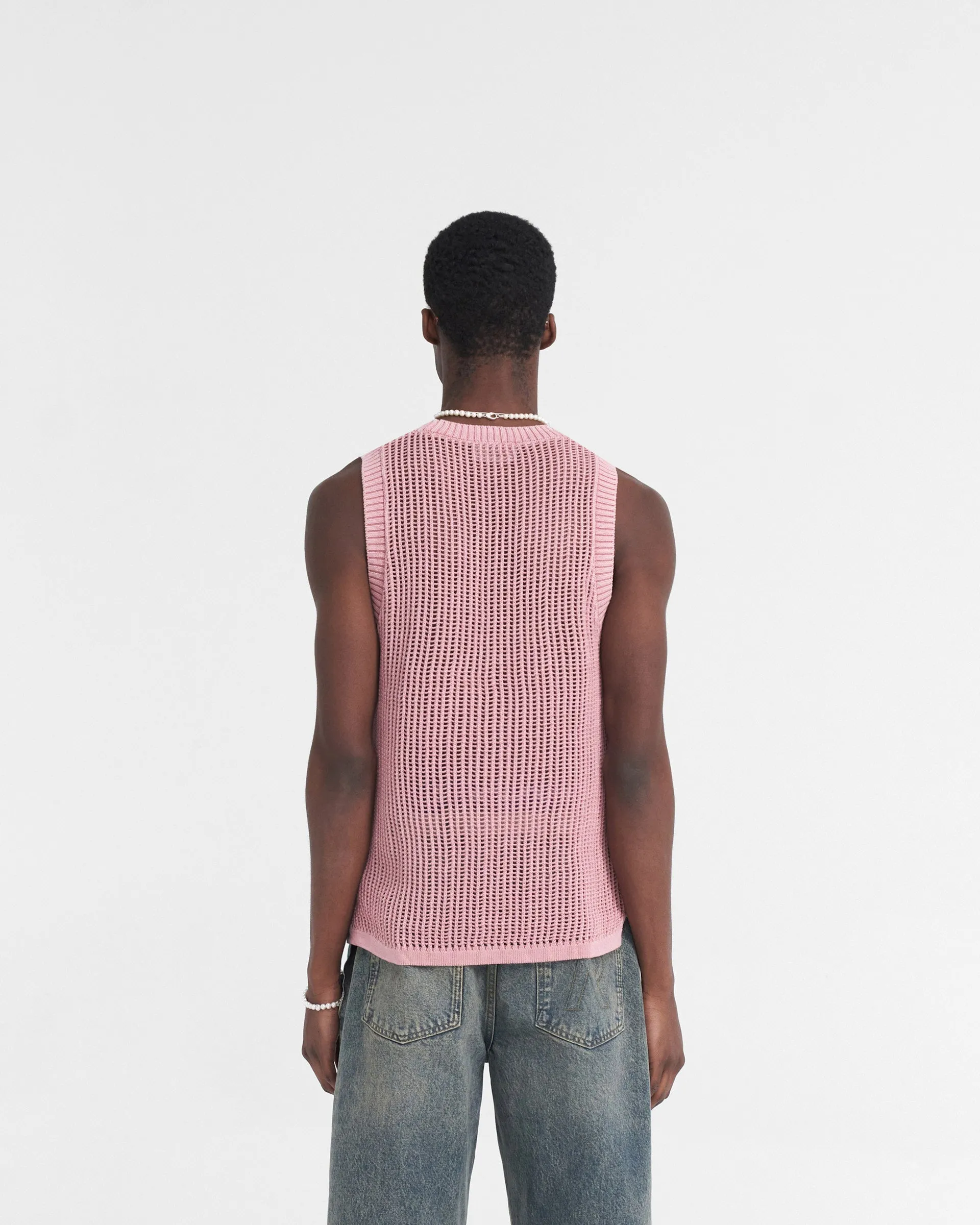 Washed Knit Vest - Sunrise Ribbed Knit