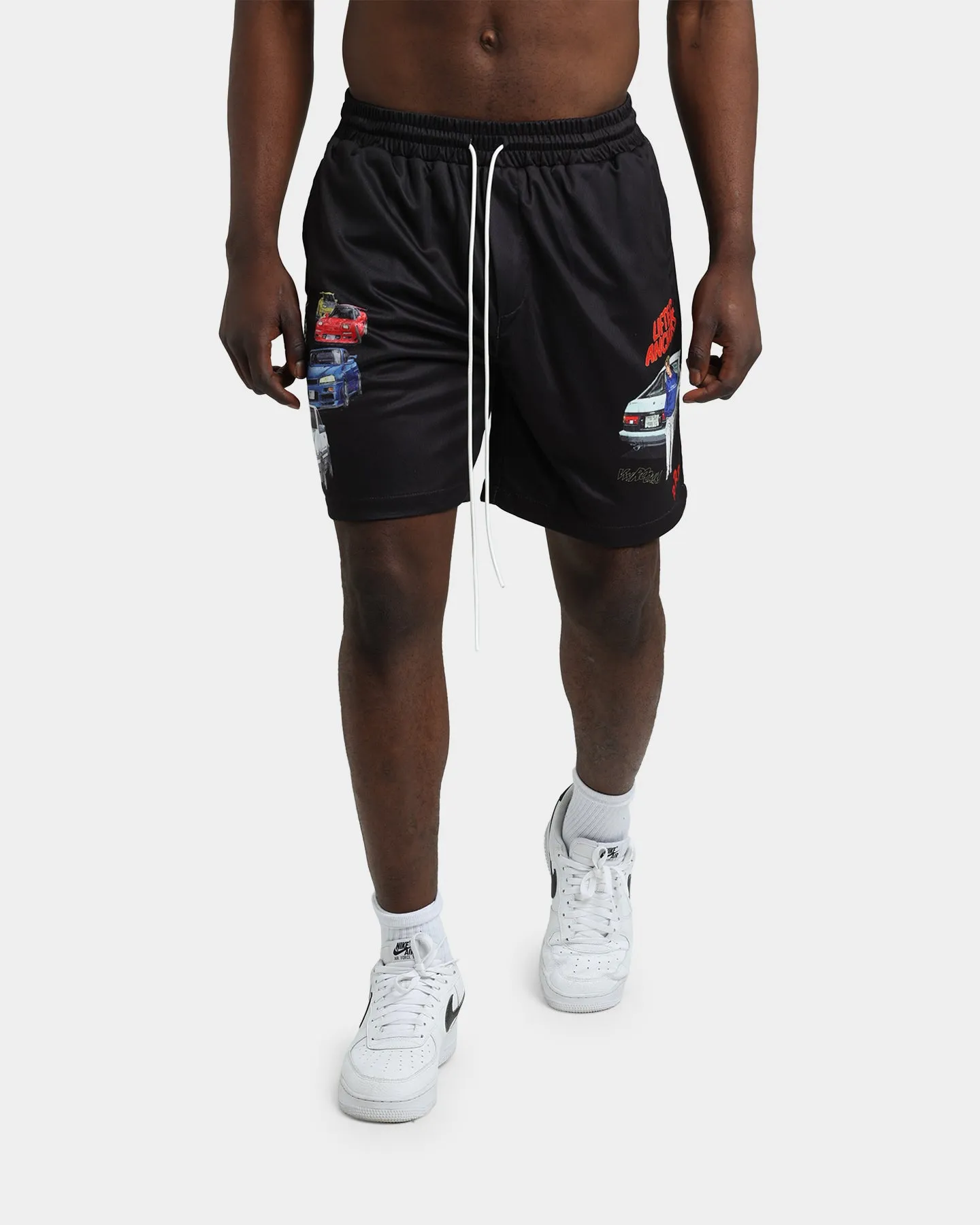 Lifted Anchors International Mesh Basketball Shorts Black Outdoor Flex Stay Flexible