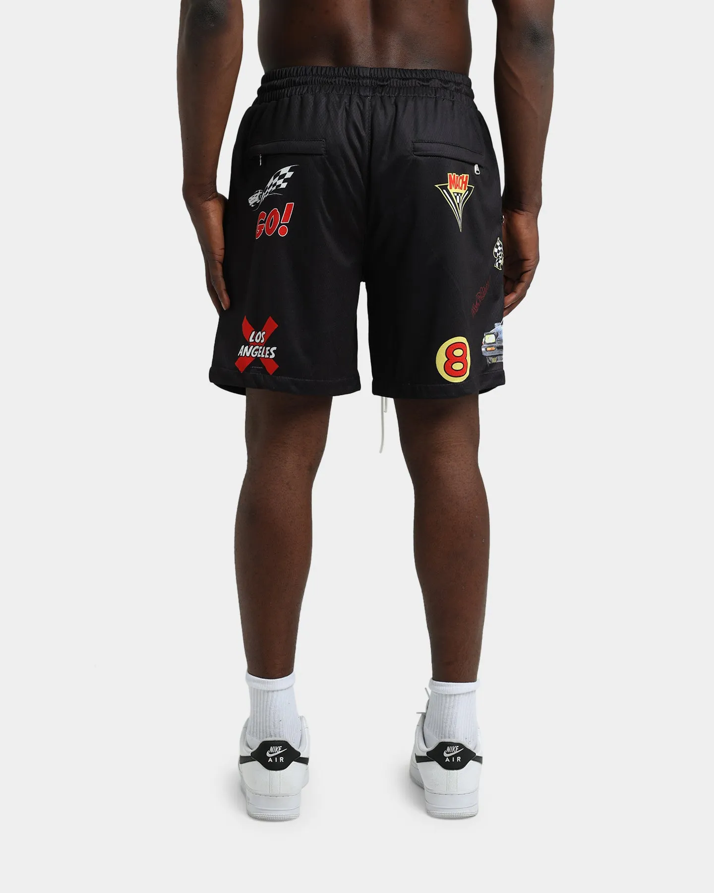Lifted Anchors International Mesh Basketball Shorts Black Friction Reducing Lining