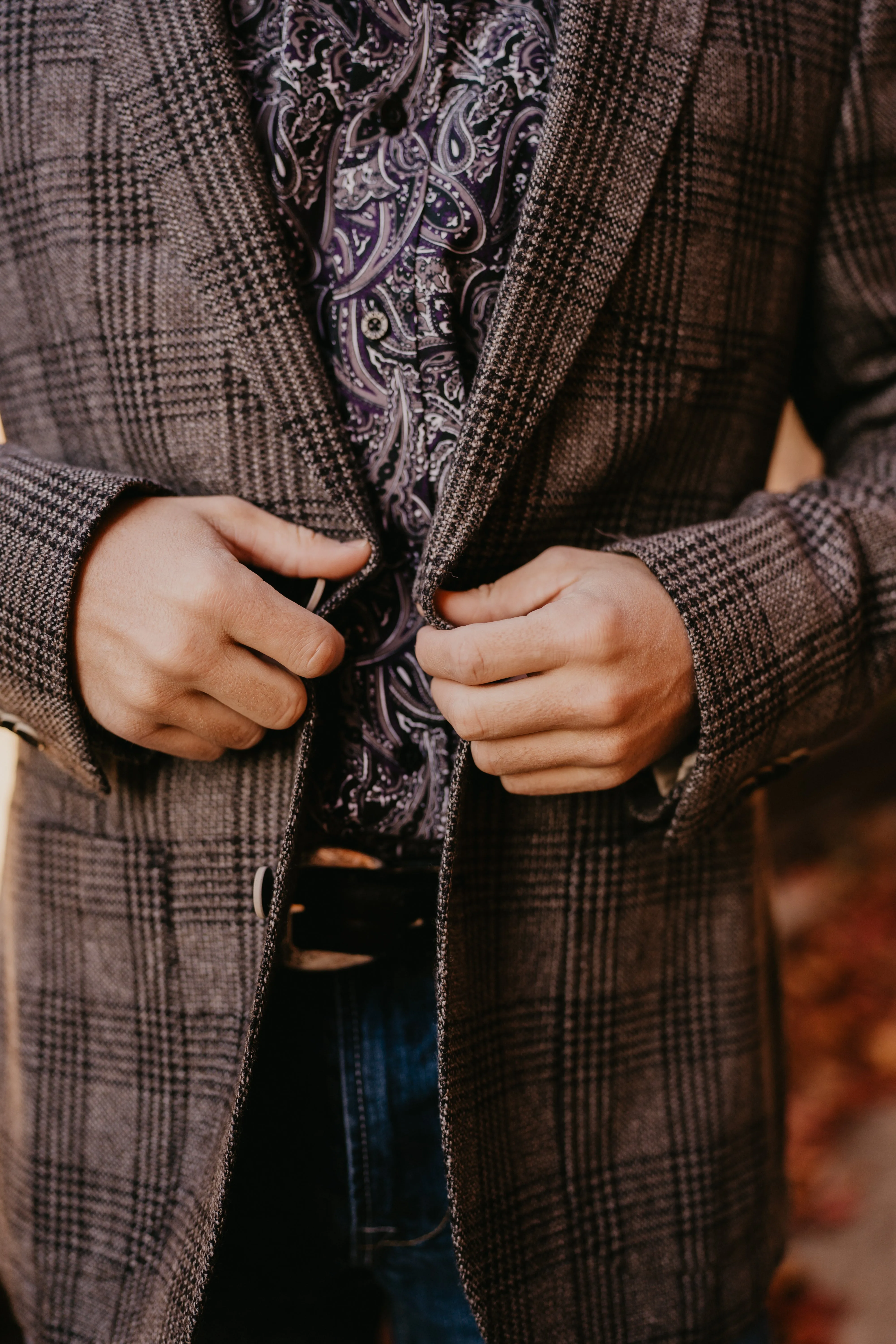 MoistureWicking Technology Flynt Western Men's Bateman Sport Jacket in Hawick Plaid