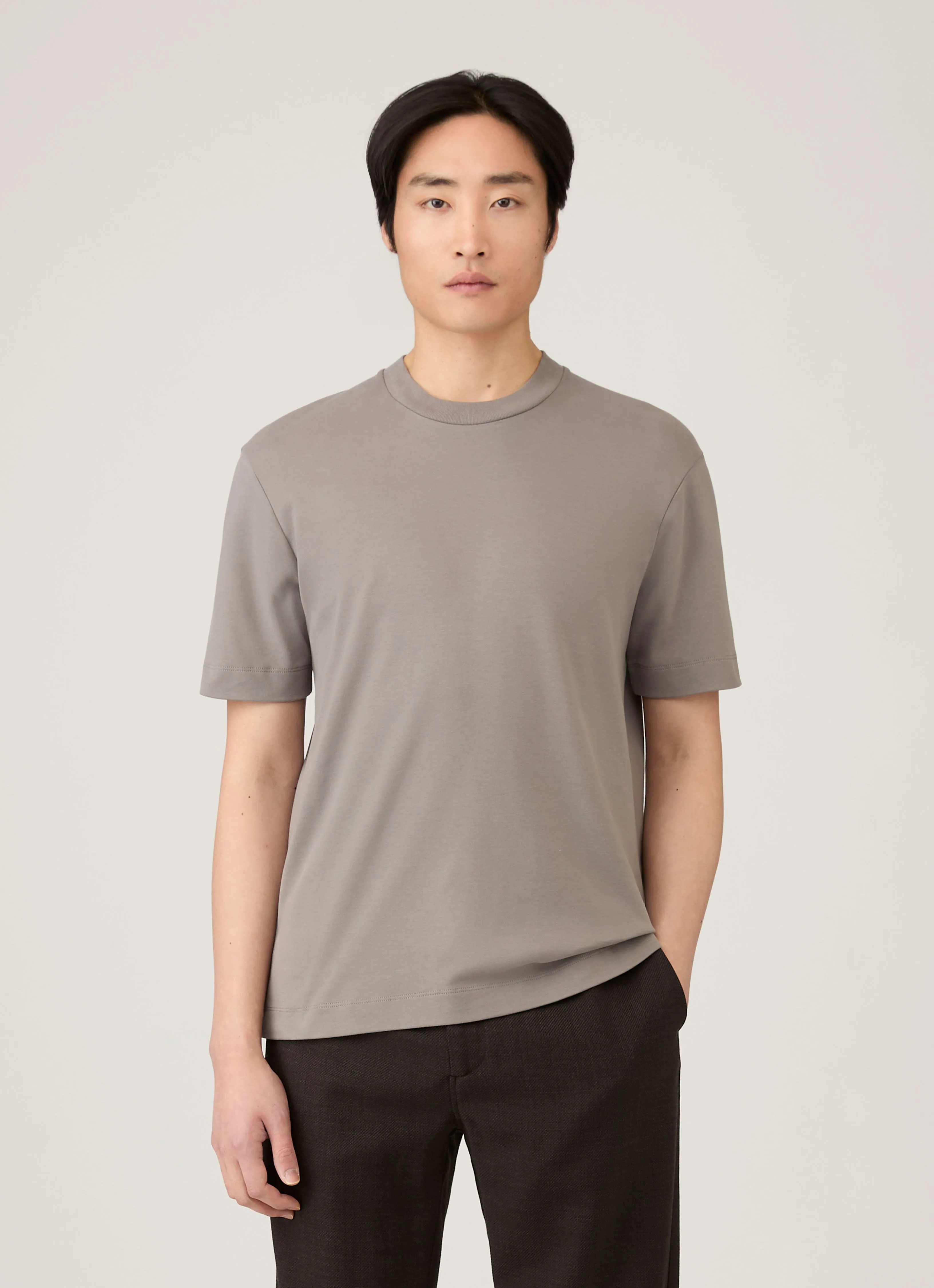 Temperature Regulating Men's Relaxed Fit Heavyweight T-shirt in Iron Grey