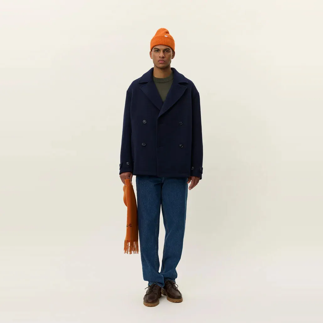 McKee Solid Wool Jacket (Dark Navy) HypoallergenicMaterial Work Tough