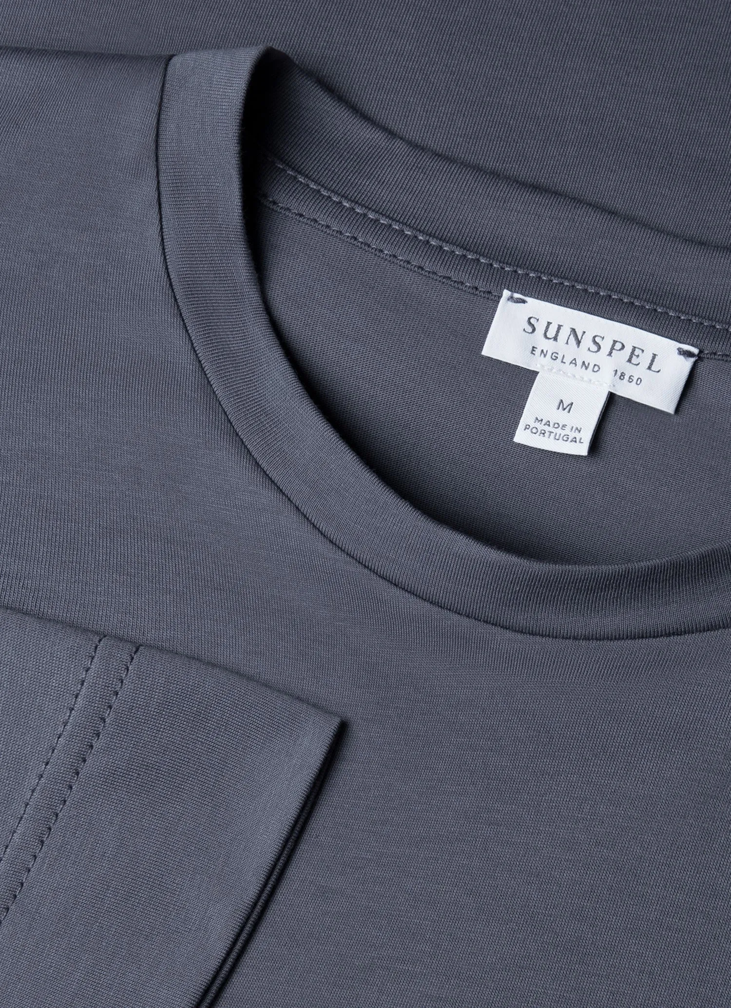 Light and Breathable Weekend Smart Men's Long Sleeve Riviera Midweight T-shirt in Slate Blue