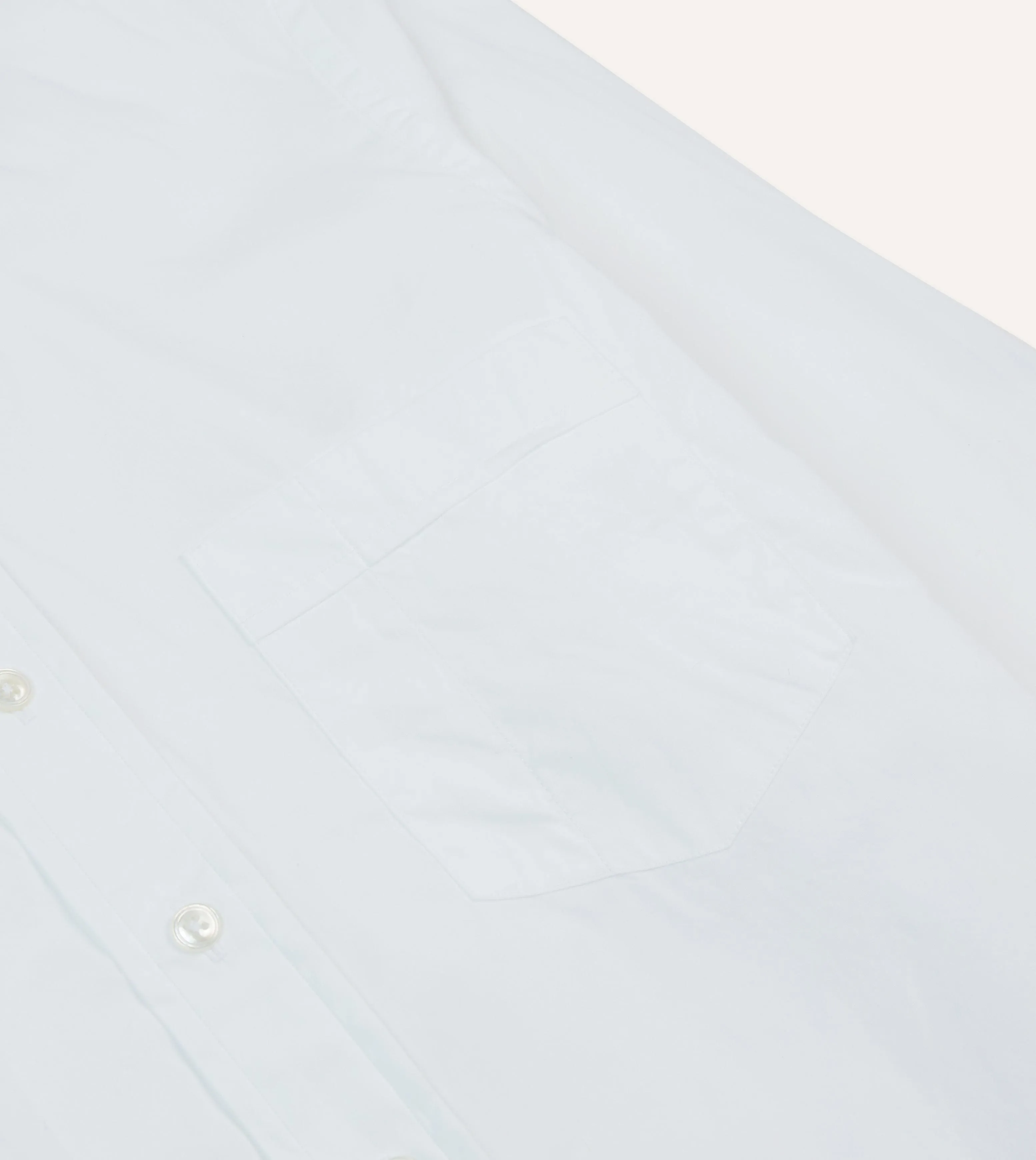 AntiPilling Treatment Perfect Design White Cotton Pocket Poplin Button-Down Shirt