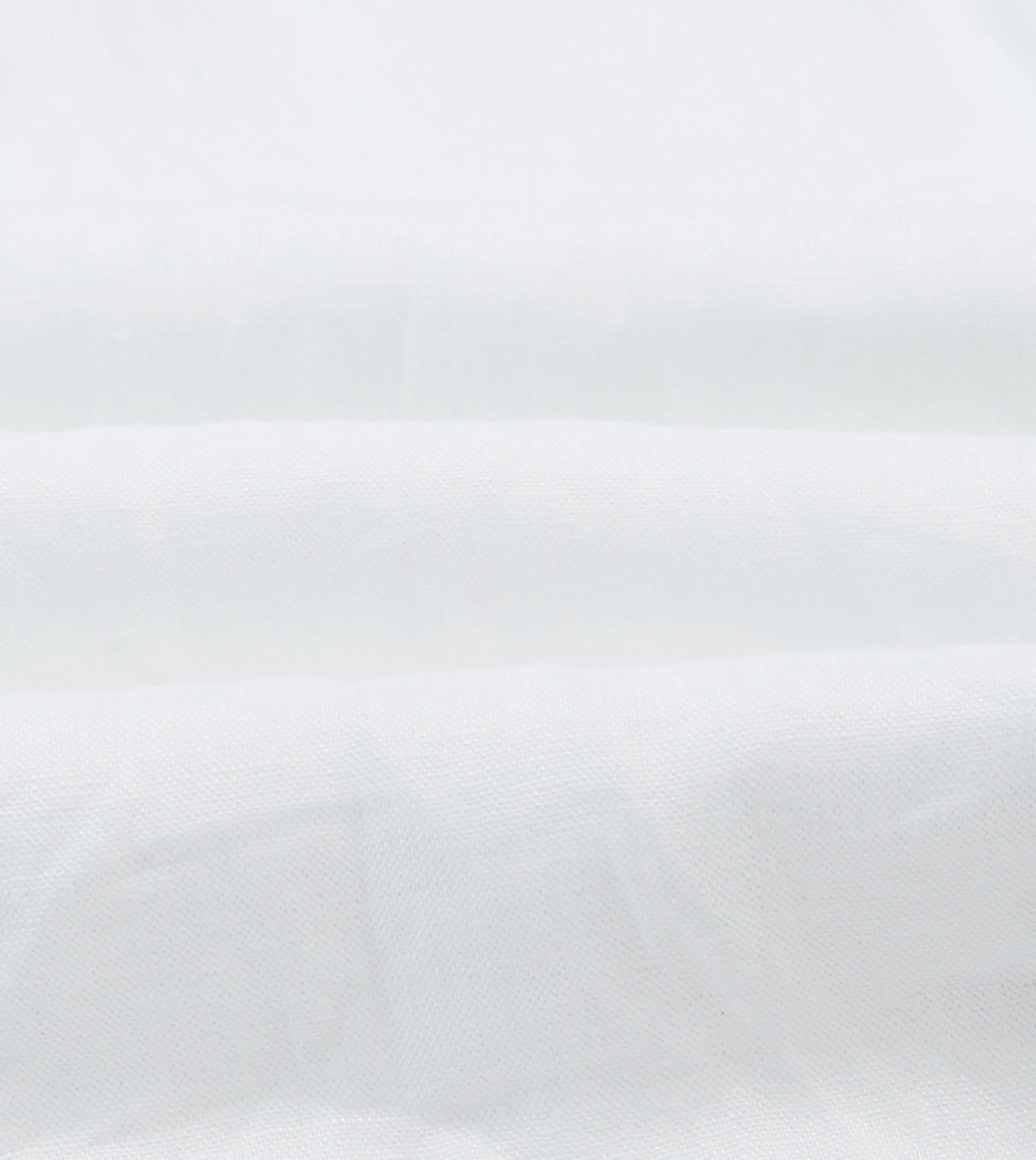 NoSideSeam UV Protective Fabric White Linen Long Point Collar Popover Shirt