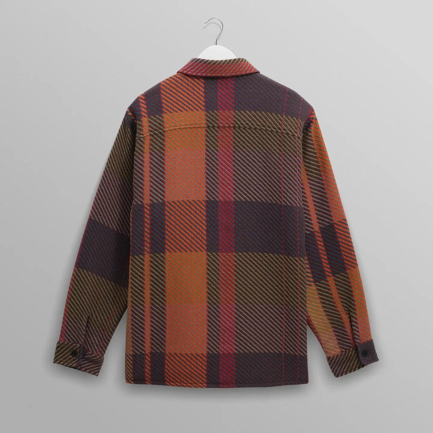 Whiting Overshirt Tempo Check (Orange   Multi) Tailored Cut All Day Comfort Design