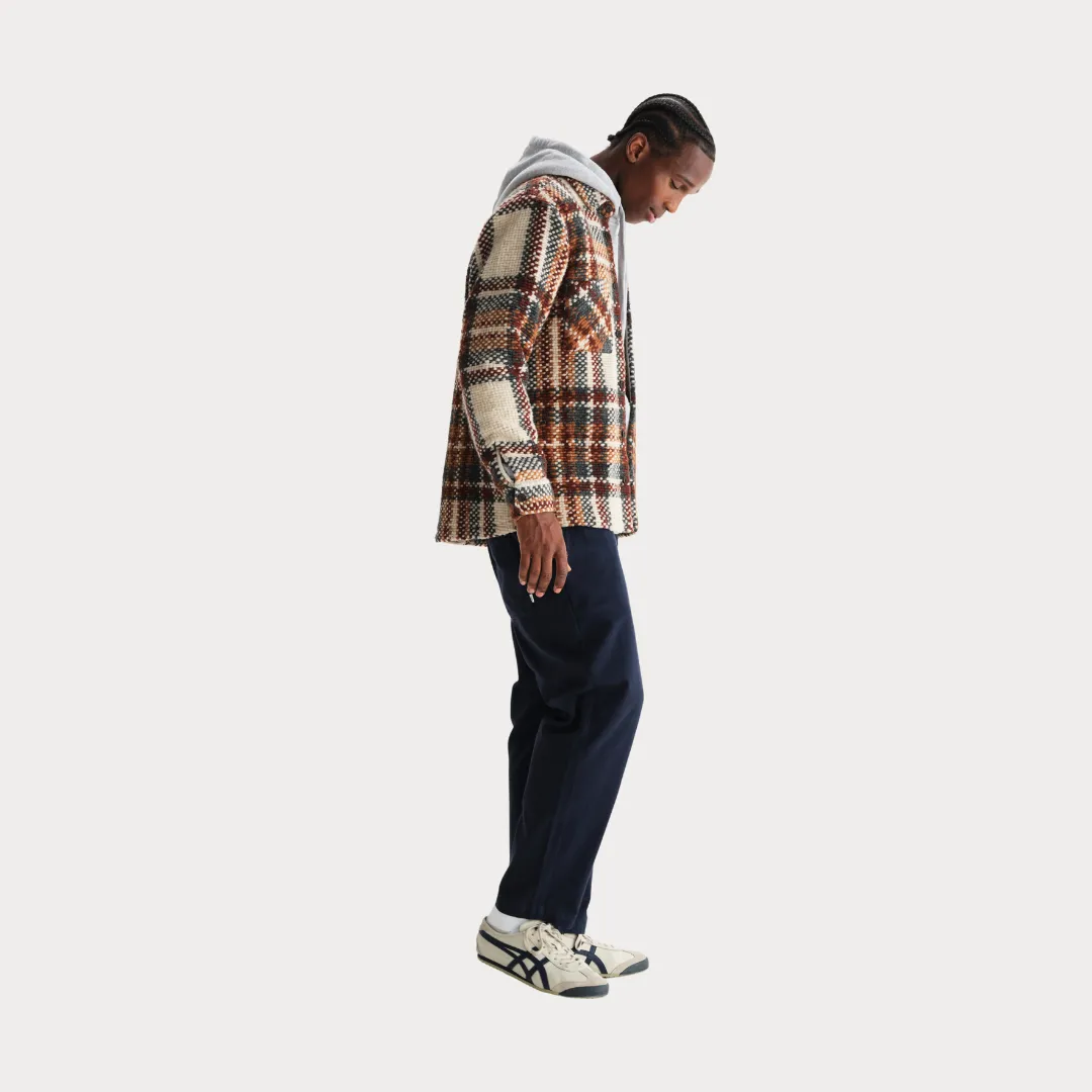 Collapsible Packable Style Whiting Overshirt Wool Blend Bobble (Ecru   Multi)