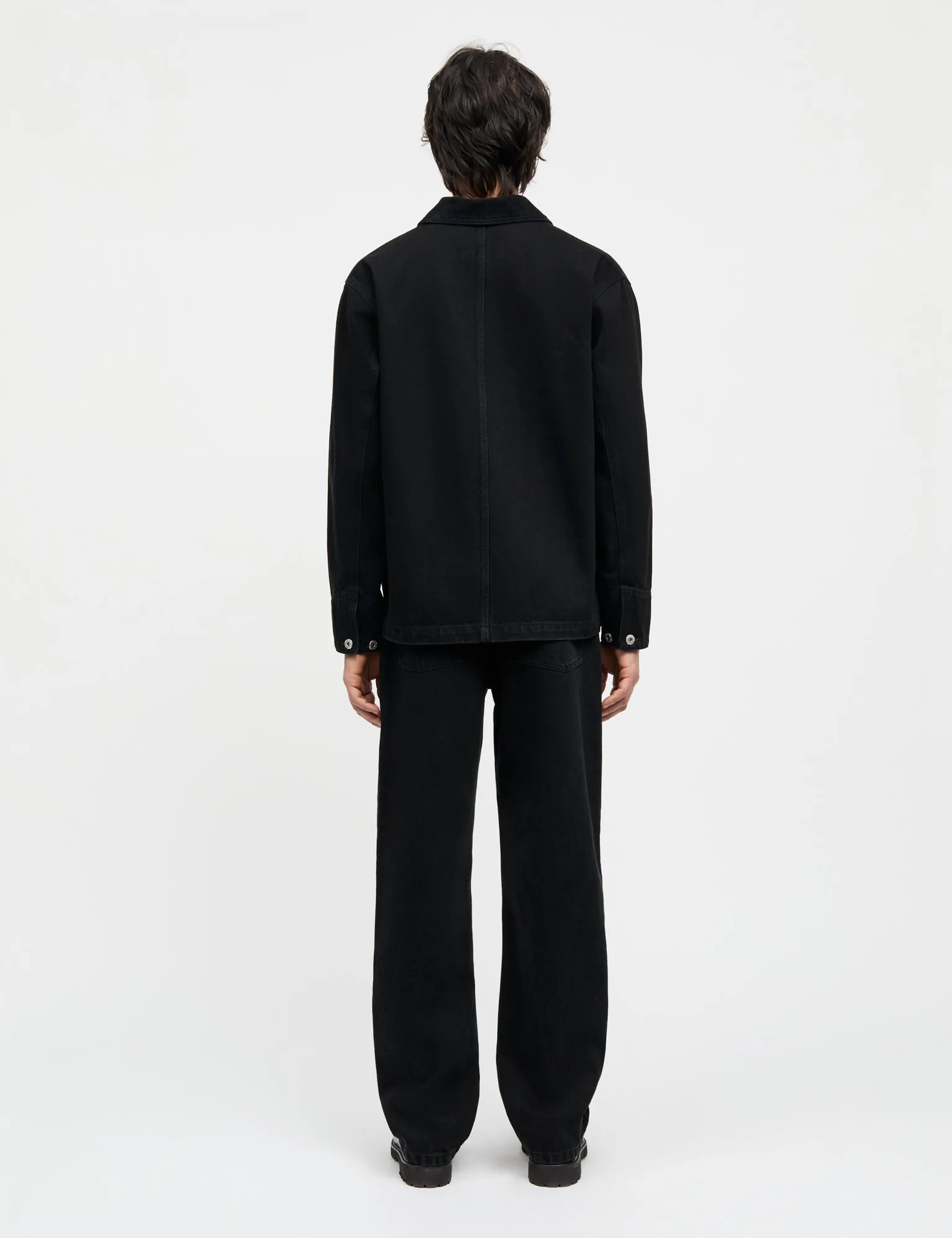 Arizona Black Black Chore Jacket, Black Rinse Wash Moisture Wicking Inner