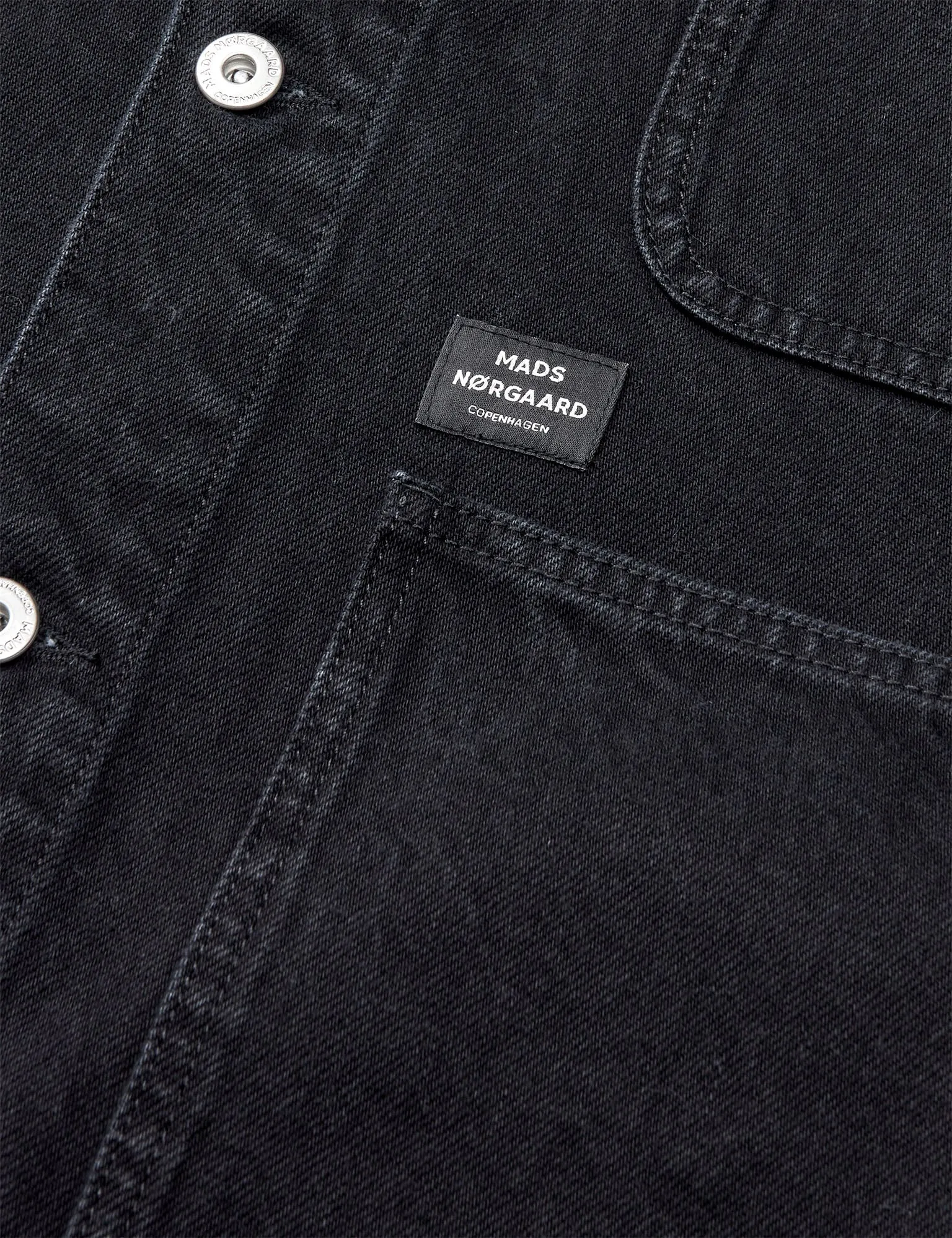 MeshLinedVents Arizona Black Black Chore Jacket, Black Rinse Wash