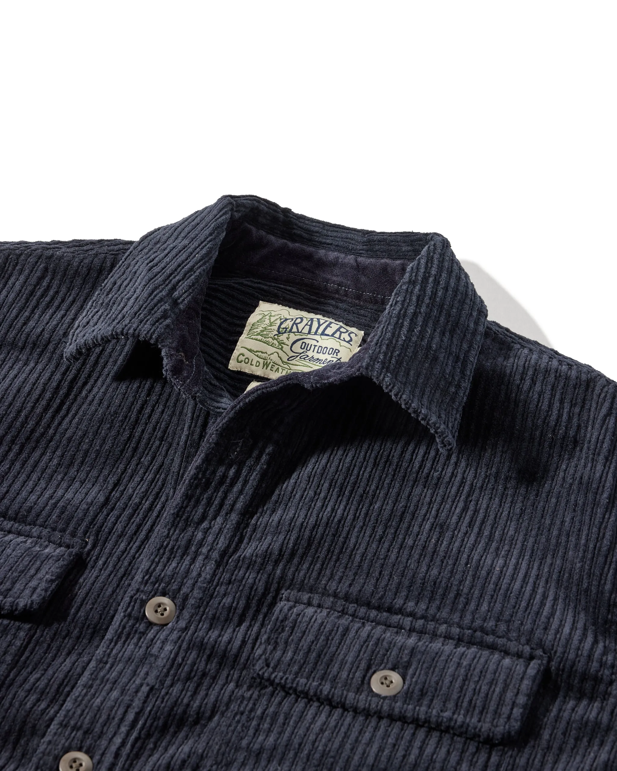 Catalina Rope Cord Shirt Jacket - Navy Windproof Design Interchangeable Liners