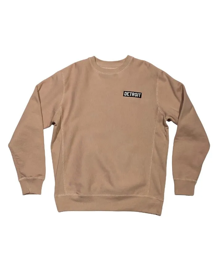 Layered Fit product weekday wear practicality Ink Detroit Heavyweight Crewneck Sweatshirt - Dusty Pink