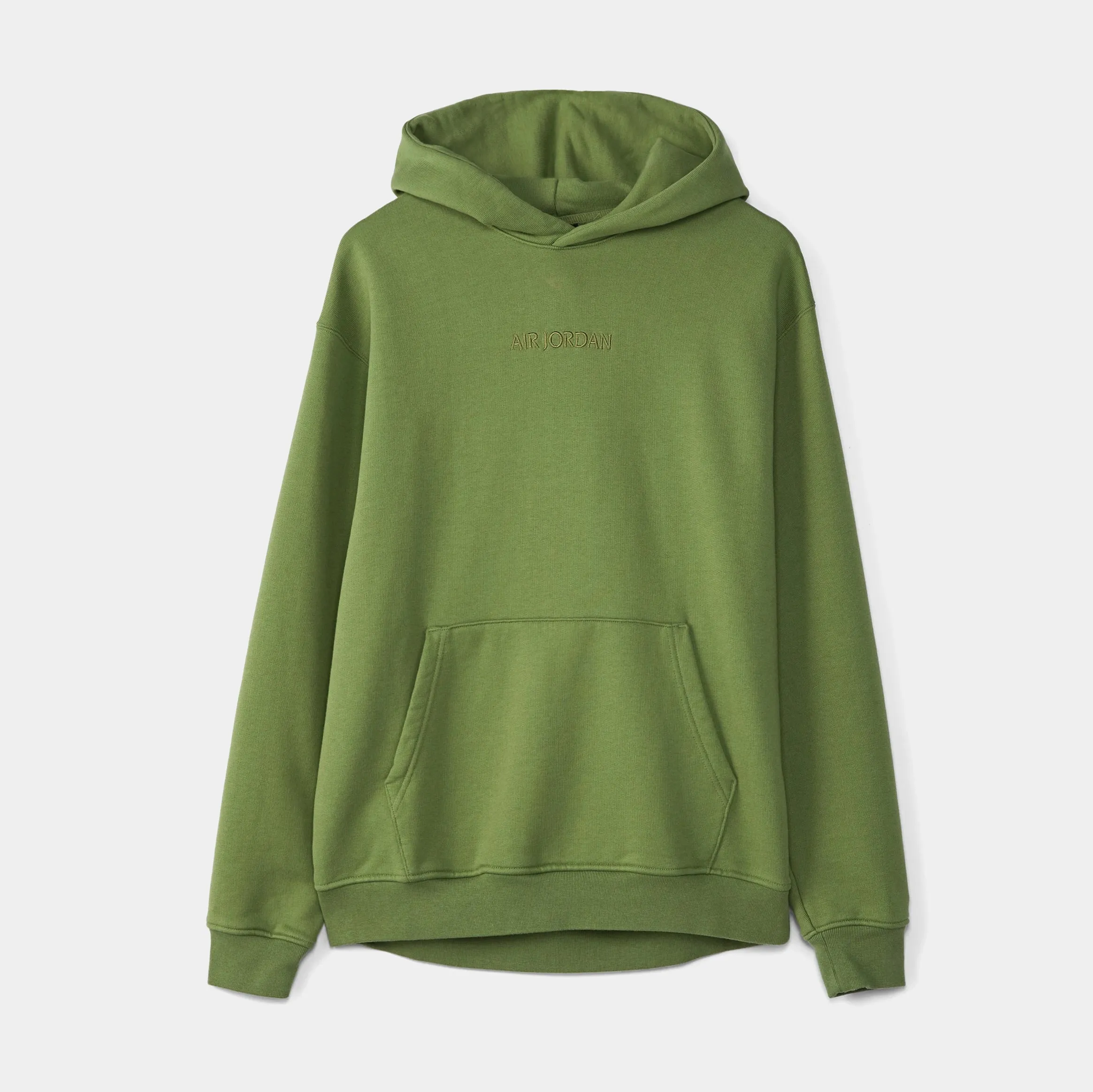Warm Clothing Easy Layering Wordmark Fleece Pullover Mens Hoodie (Olive)