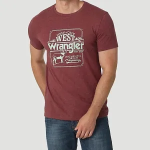 Wrangler Men's Way Out West T-Shirt Loose fitting comfort Casual Wearable