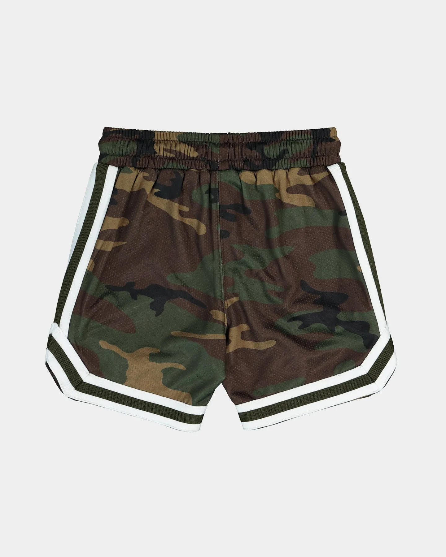 Sports use Non Restrictive Waistband EN ES Kid's Mini Basketball Short Camo