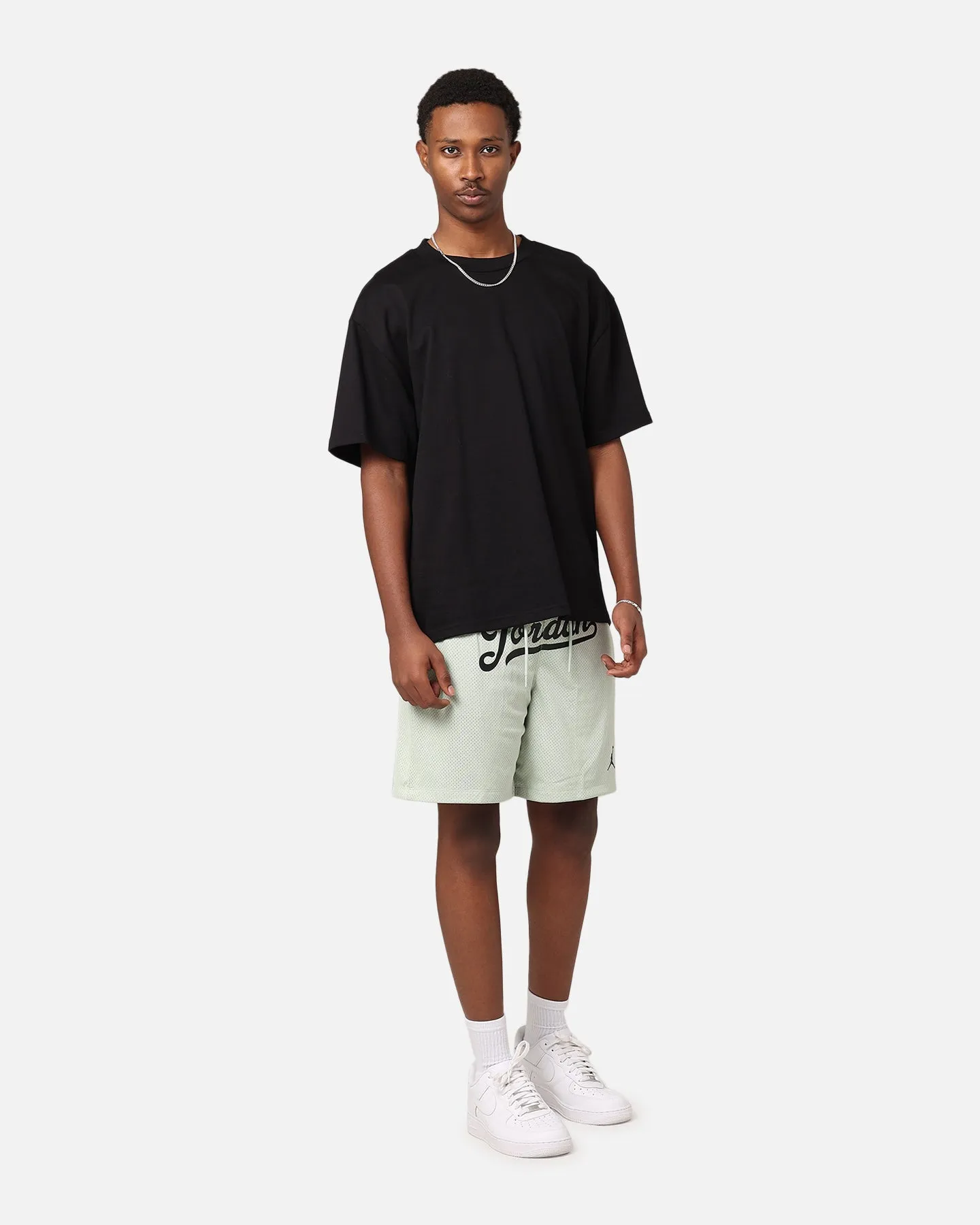 Jordan Flight MVP Statement Mesh Shorts Seafoam/Black Breathable mesh lining