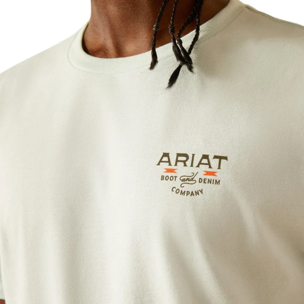 Ariat Men's Lucky Shoe Crew Neck T-Shirt in Glacier All-Season Wear