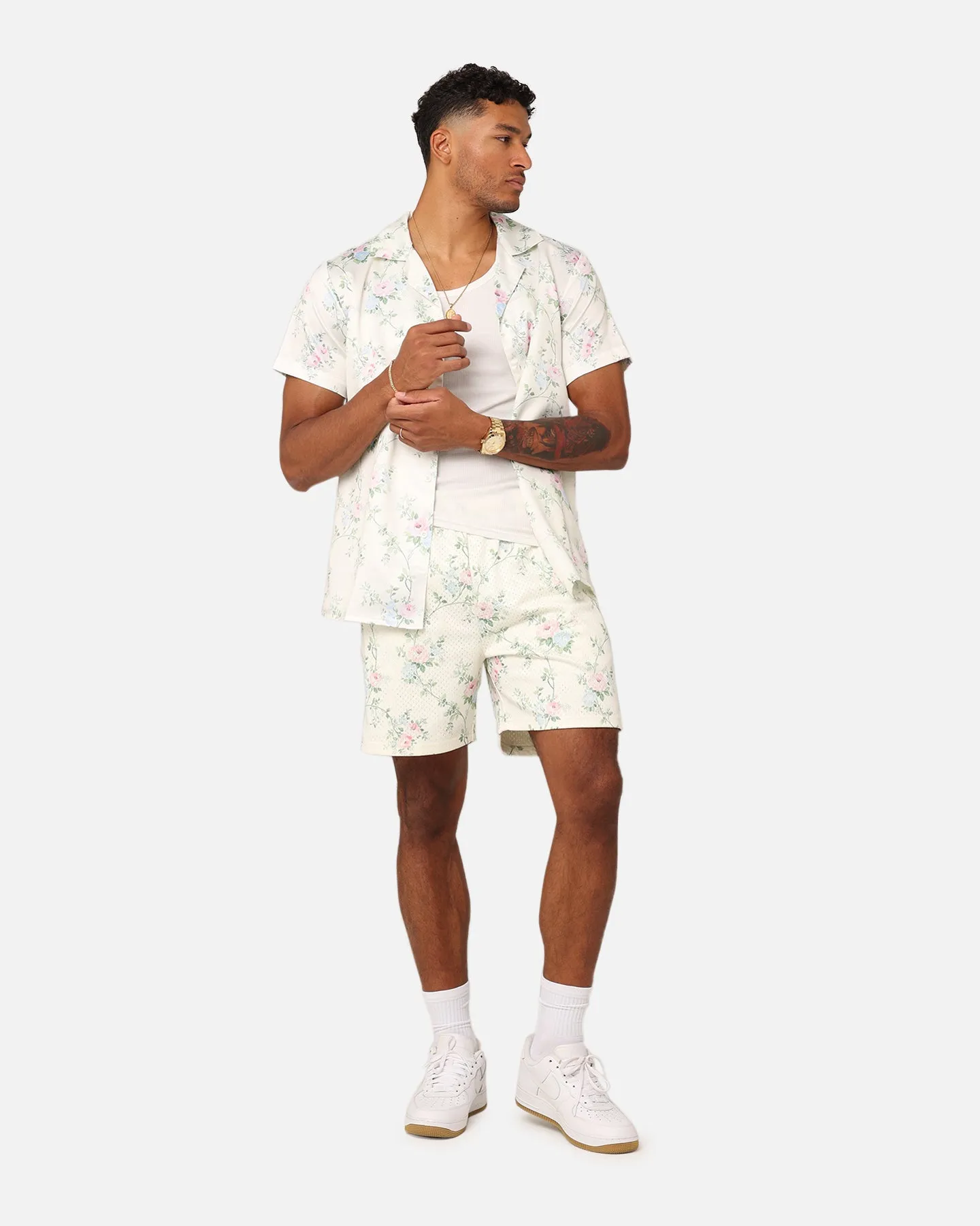 Airy Design Wide Range Motion XXIII Anthony Mesh Shorts Cream/Blue/Pink