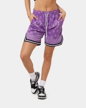 XXIII Mike Paisley Basketball Shorts Purple Low Profile Zipper