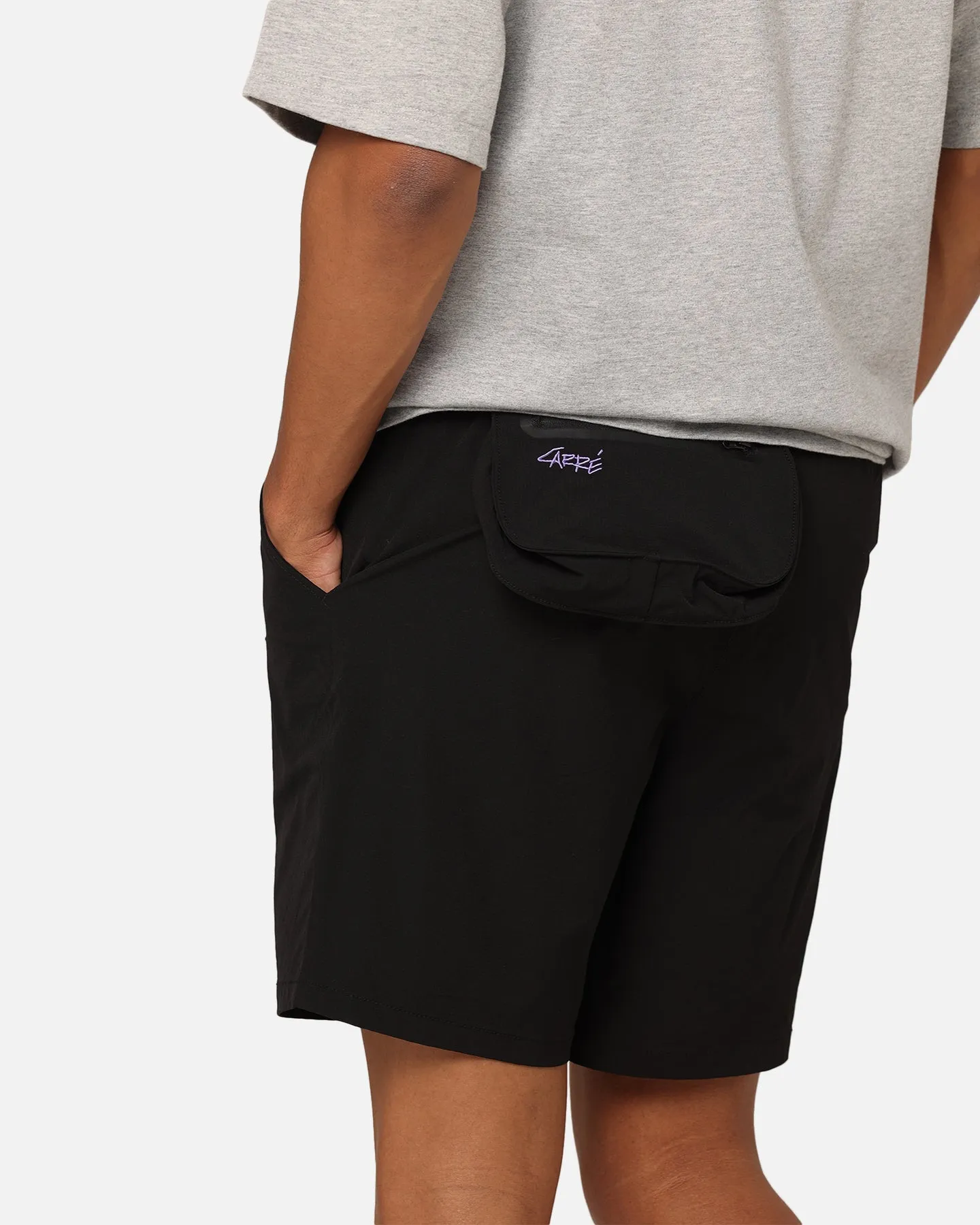 Carre Pace Nylon Shorts Black Chafe Resistant Lining teen clothing
