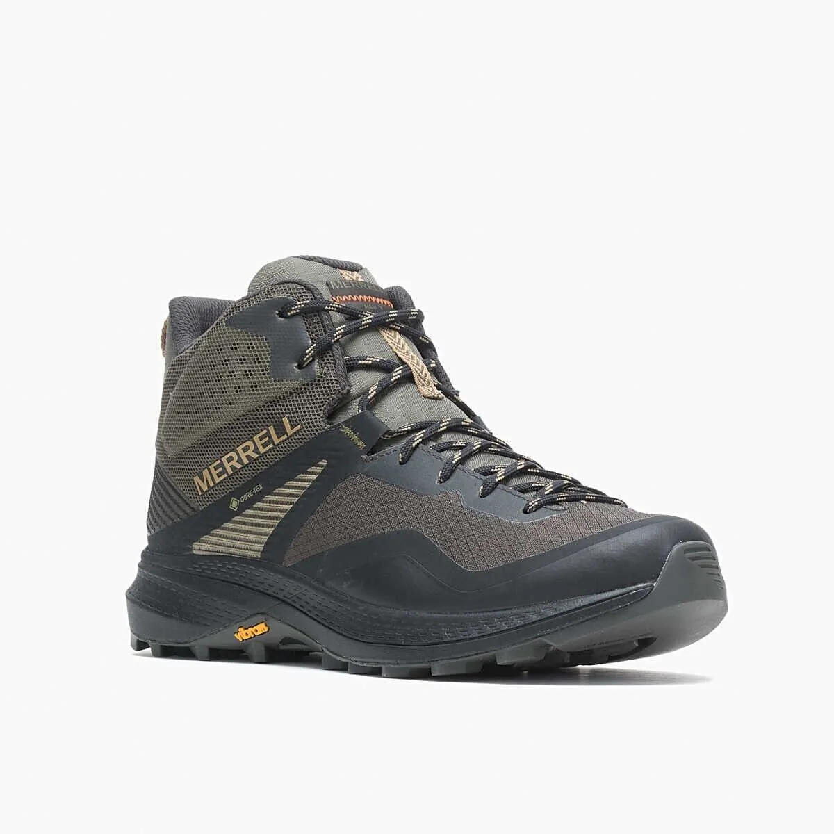 hypoallergenic Merrell MQM 3 Mid Gore-Tex J135577 Men's Olive Black Waterproof Hiking Boots