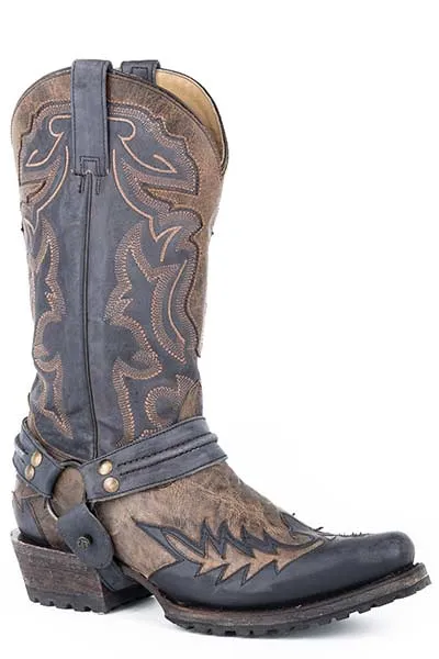 Resistant to wear Stetson Men's Outlaw Bad Guy Biker Harness Boot