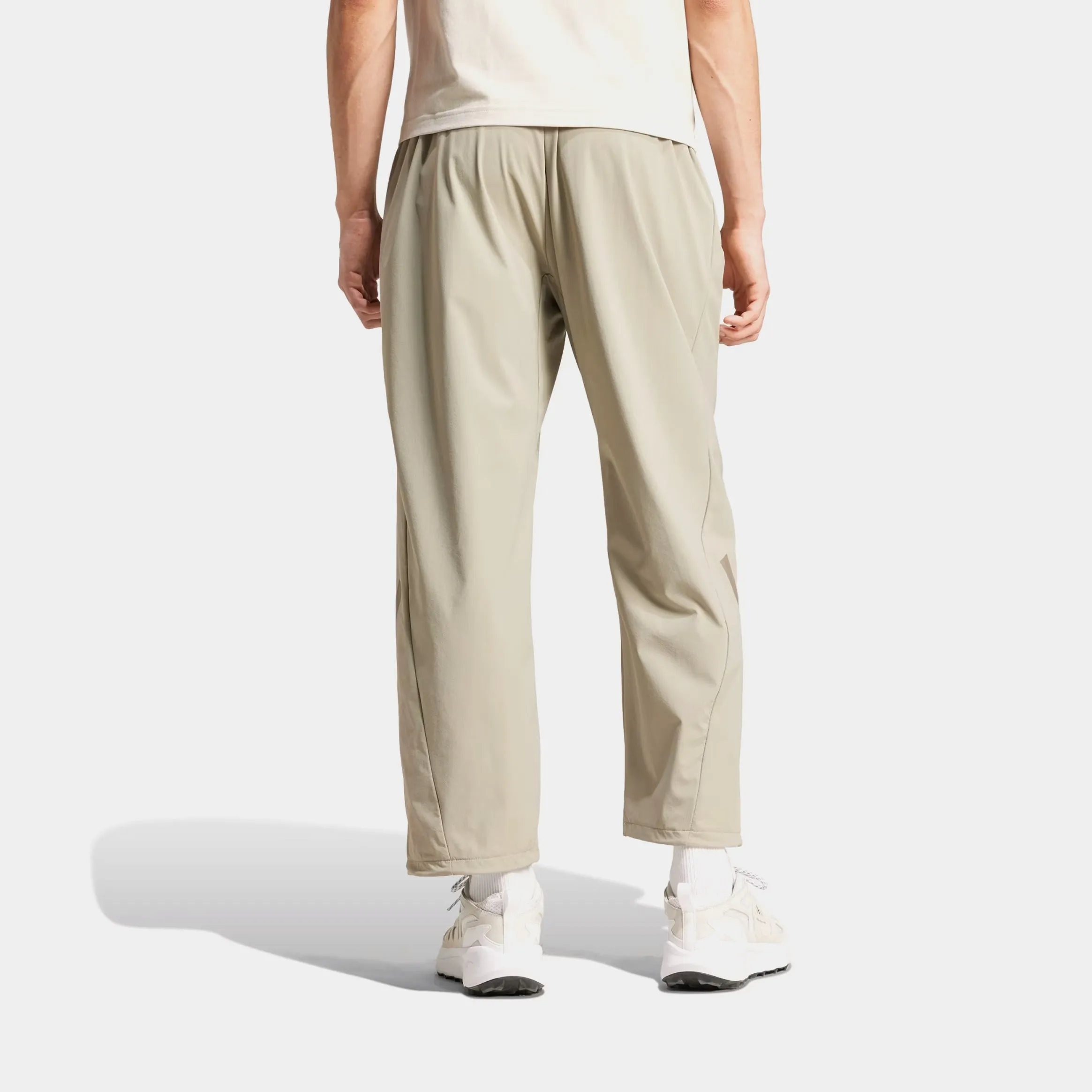 FlexibleStretchWeave Breathable Material Z.N.E Open Hem Woven Mens Pants (Beige)